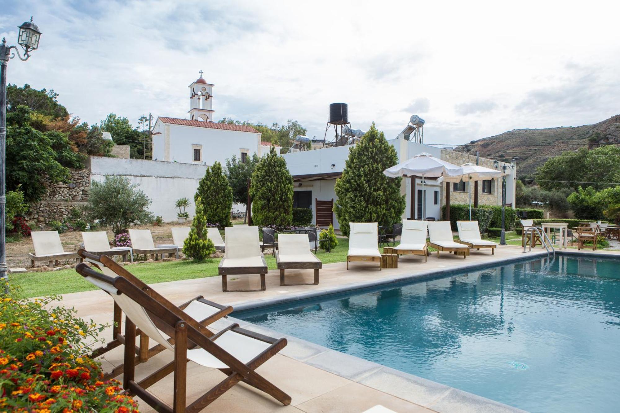 Agarathos Traditional Rooms With Pool Каливиани Экстерьер фото